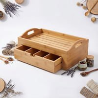 TACA PUDEŁKO BAMBUSOWE ORGANIZER POJEMNIK NA PRODUKTY KOSMETYKI 7 PR`EGRODY